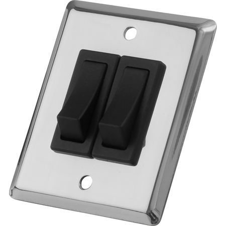 SEA-DOG Double Gang Wall Switch - Stainless Steel 403020-1